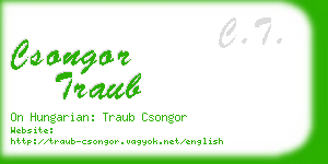 csongor traub business card